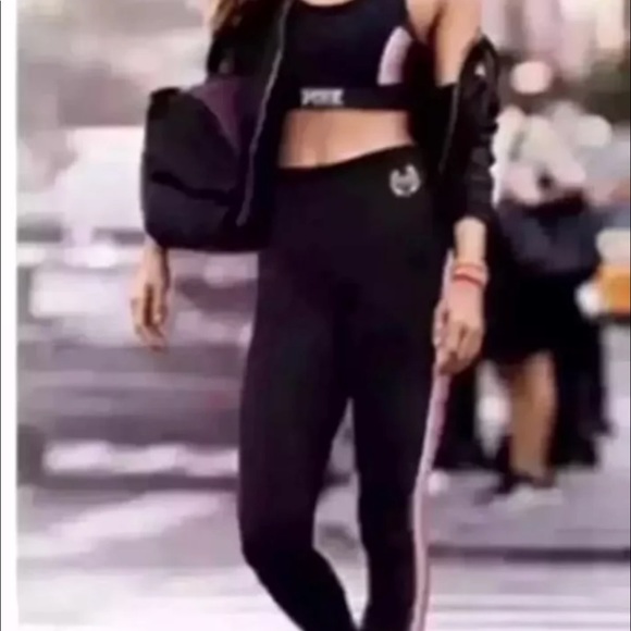 VS PINK ULTIMATE LEGGING ULTIMATE SPORTS BRA TANK DO IT FOR CARBS SM RARE 2016 - Picture 6 of 12